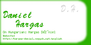 daniel hargas business card